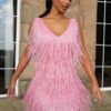 Karla Tassel Elegant Deep V Camisole