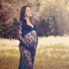Sexy perspective lace dress, pregnant women's skirts, pregnant women, photographing, maternity, photography and dress