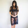 Lace hook flower maternity skirt