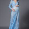 Sexy perspective lace dress, pregnant women's skirts, pregnant women, photographing, maternity, photography and dress