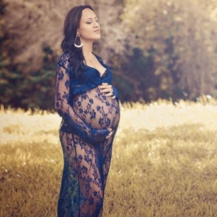 a1750f3c-6cb9-4c67-bef4-127e16962ea7.jpg Sexy perspective lace dress, pregnant women's skirts, pregnant women, photographing, maternity, photography and dress