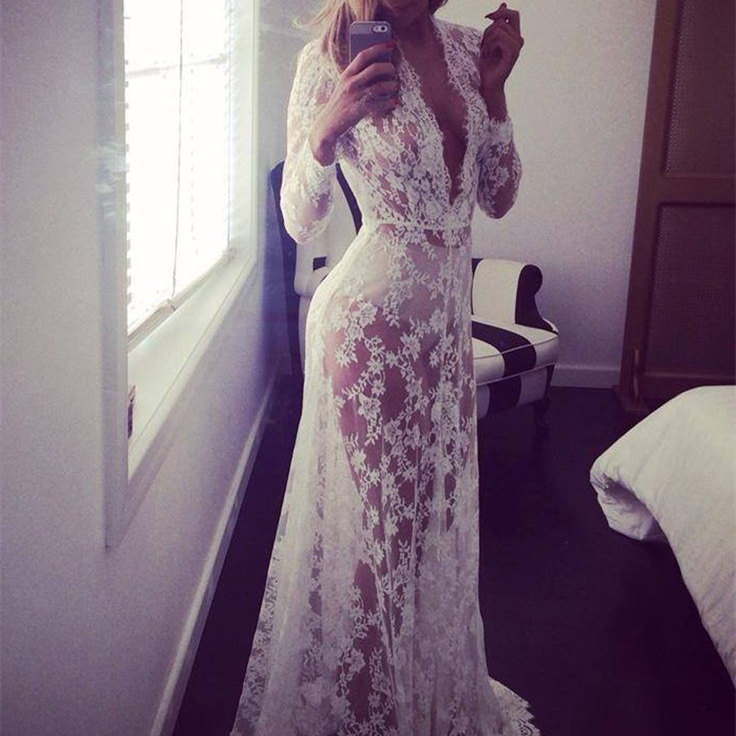 c5a7e878-547c-4bbd-8ca9-763d542de0ab.jpg Pregnant Dress Pajamas Lace Maternity Dress Women